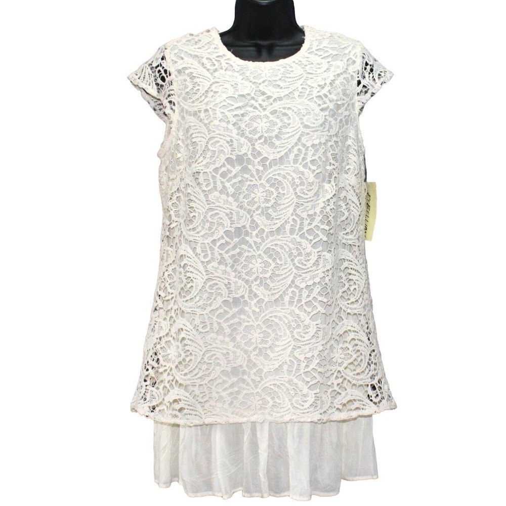 Rebellion Dress‎ Ivory Cream Lace Overlay